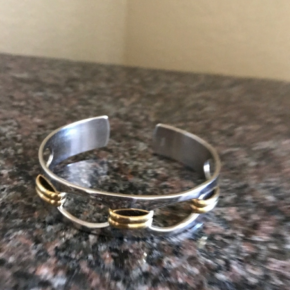 Napier vintage silver/gold bangle bracelet